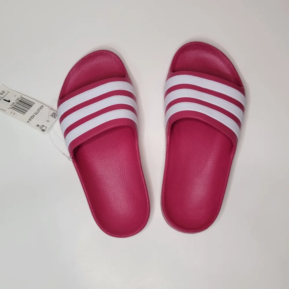 Adidas | Adilette Aqua K Pink slides girls Size 1K